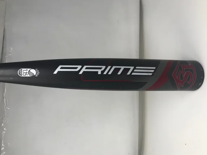 Used Louisville Slugger Prime 9 32/22 Gray/Red Senior League Baseball Bat 2 3/4″