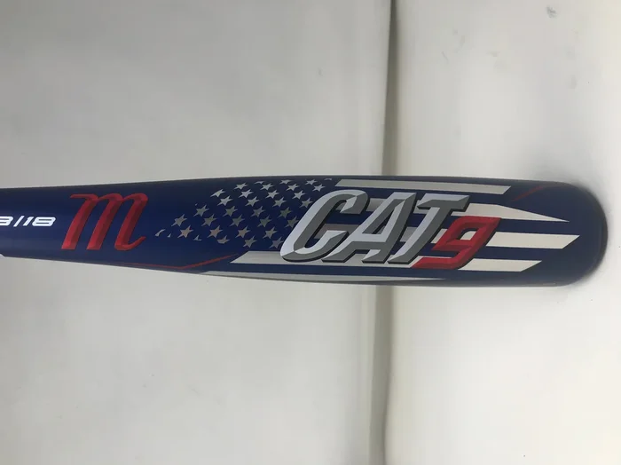 Used, Marucci CAT9 USSSA Senior League Baseball Bat, 2 3/4″ 28/18 Blue/Red
