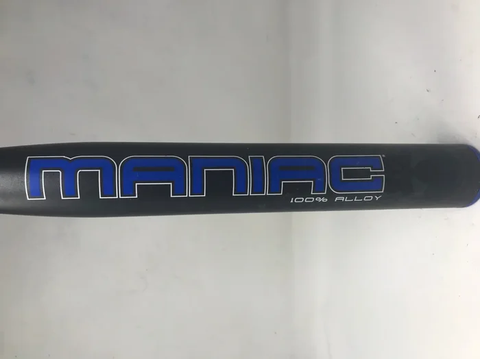 Used Miken Maniac ASA/USSSA Slow Pitch Softball Bat 2017 Black/Blue