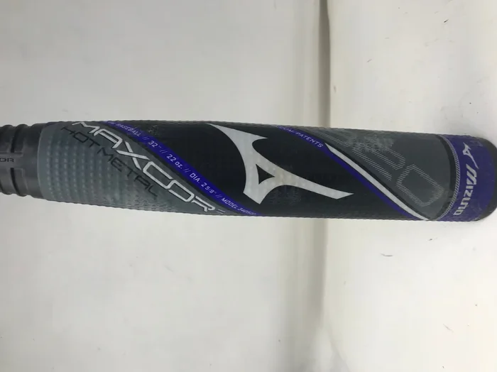 Used Mizuno B20-MAXCOR HOT Metal – Big Barrel Youth USA Baseball Bat 32/22 Gry/Bl