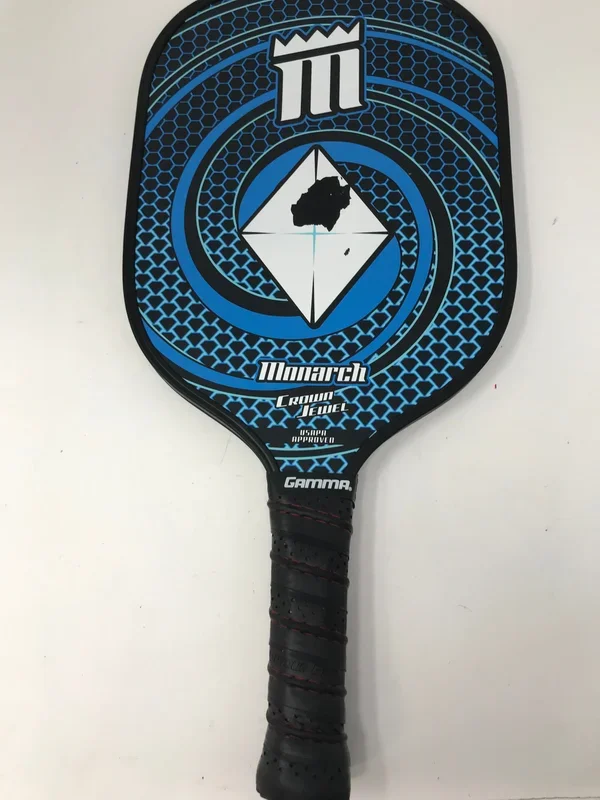 Used Monarch Crown Jewel Pro Pickleball Paddle Blue/White/Black