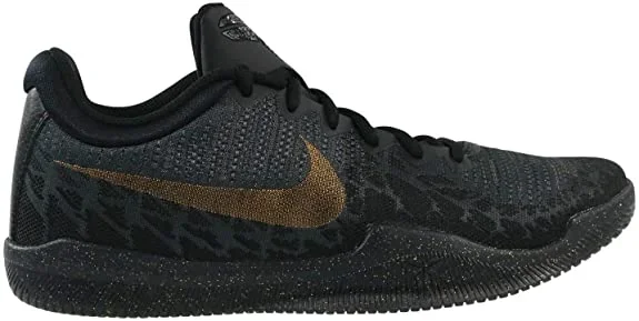 Used Nike Men’s Mamba Rage Basketball Shoes Black/Metallic Gold Size 8 M US
