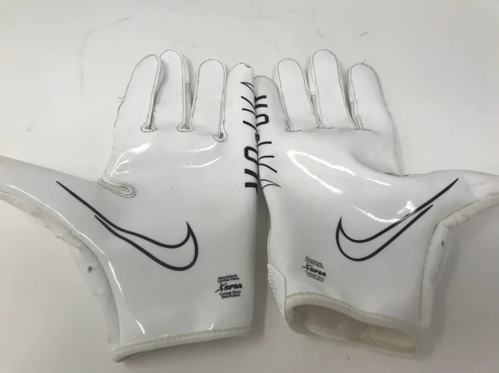 Used Nike Men’s Vapor Jet 6.0 Football Receiver Gloves Large White/Black