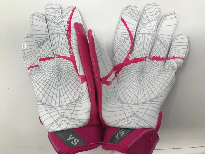 Used Nike Youth Vapor Jet 4 BCA Receiver Gloves Pink/White Small