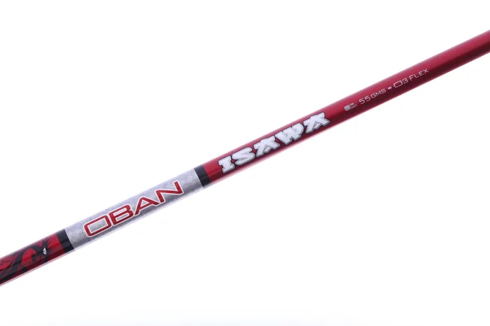 Used Oban Isawa Red Driver Shaft Regular Flex Graphite – 44.5 in – No Adapter