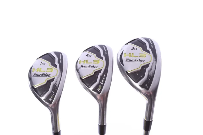 Used Tour Edge Hot Launch HL3 Hybrid Set – Right-Handed – 3H, 4H, 5H – Seniors Flex