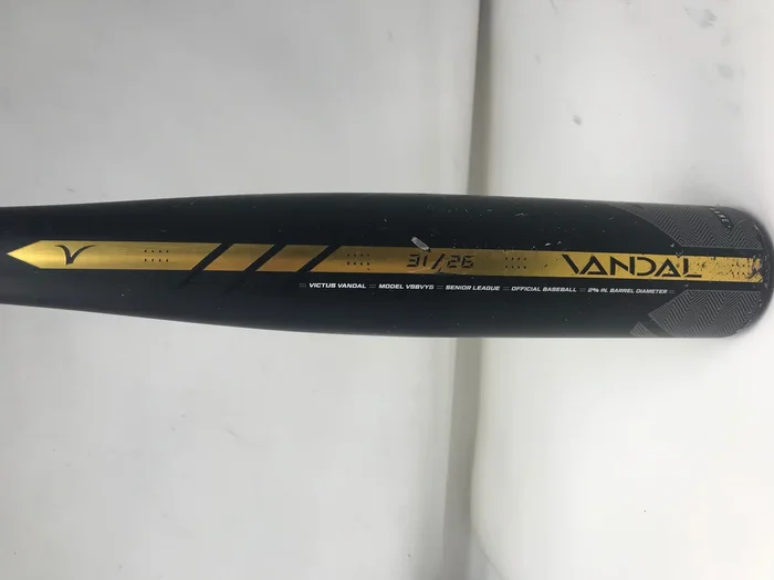 Used Victus Sports Vandal Gold -5 2 5/8 31/26 1 Piece Alloy Black/Gold