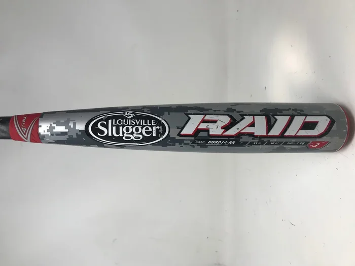 Used2 33/30 Louisville Slugger Raid BBCOR Baseball Bat BBRD14-RR -3 2014 2 5/8″