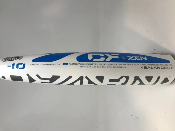 Used2 DeMarini CF ZEN CBZ-17 28/18 Senior League Baseball Bat 2 3/4″ RARE 2017