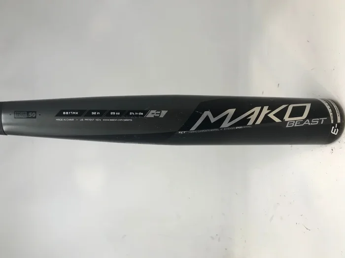 Used4 Easton BB17MK 32/29 Mako Beast Baseball Bat 2 5/8″Black/Silver