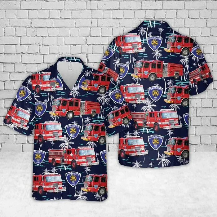 Vermont Burlington Fire Department Hawaiian Shirt – Fanshubus.com