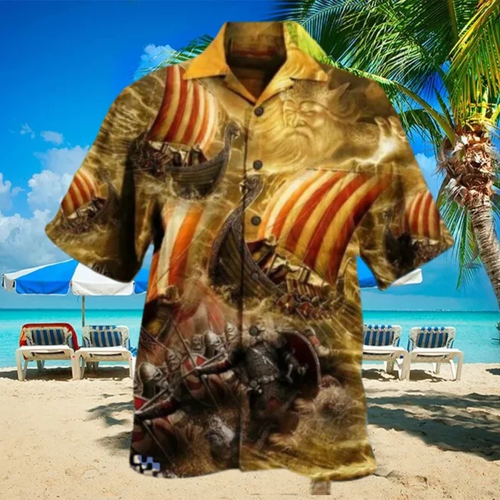 Viking Print Hawaiian Shirt Best Gift For Men Women – Fanshubus – Fanshubus.com
