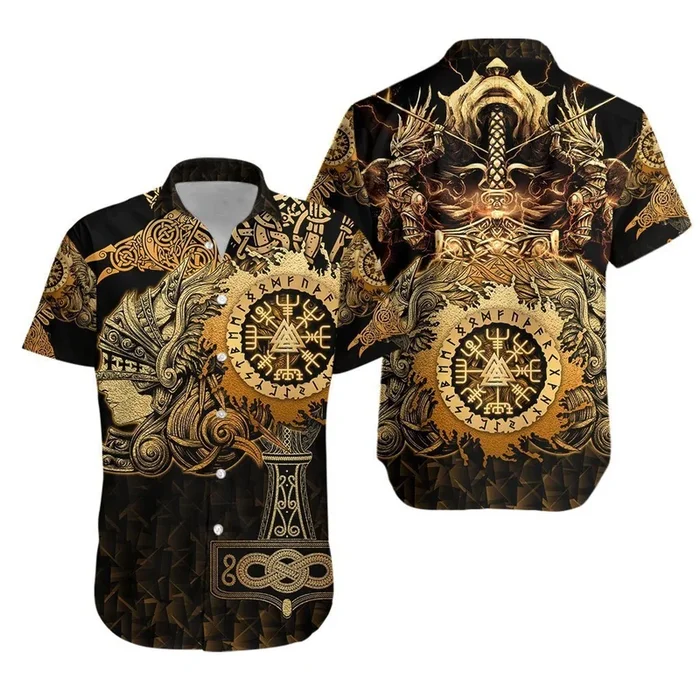 Viking Valkyrie Hawaiian Shirt- For men and women – Fanshubus – Fanshubus.com