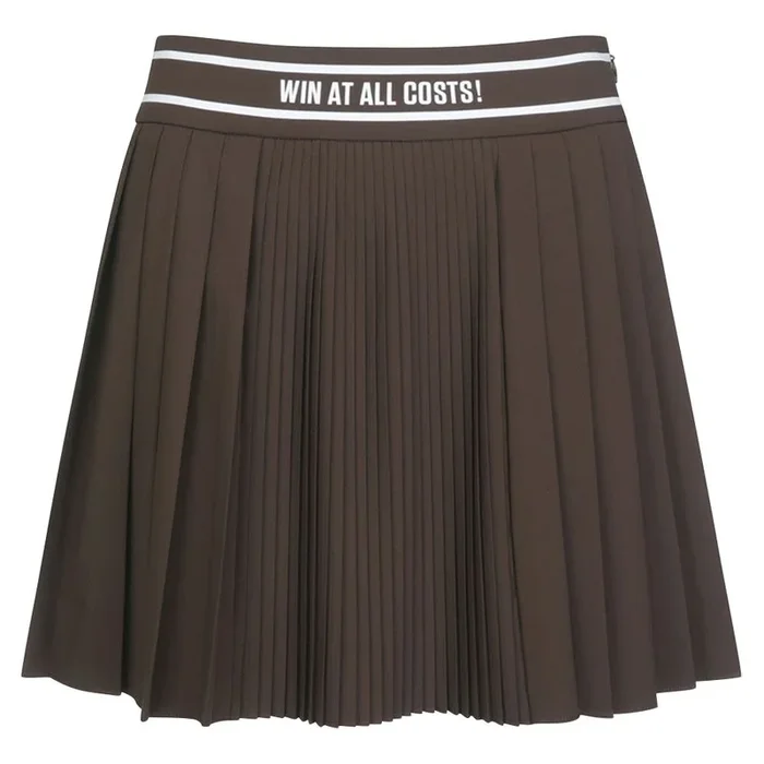 WAAC Accordion Pleated Golf Skort Dark Brown – SS23 Women