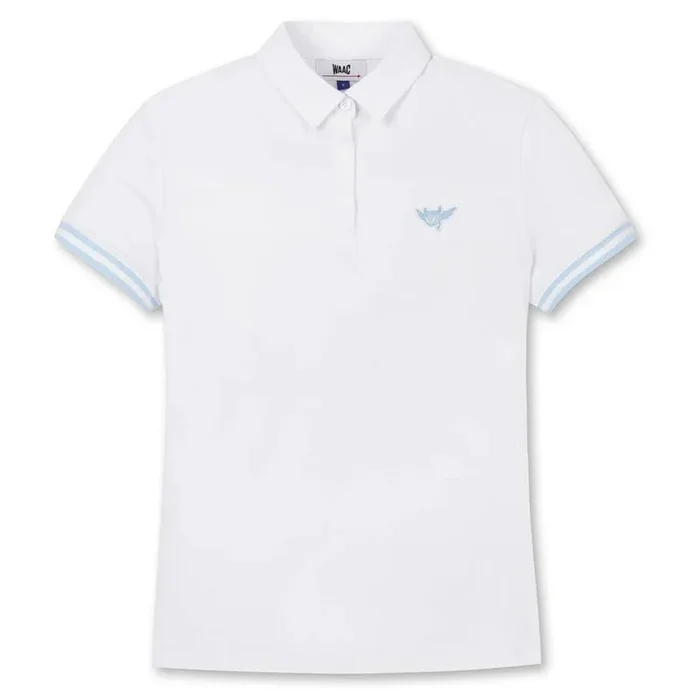 WAAC Athletic Flying Waacky Pique Golf Polo White – SS24 Women