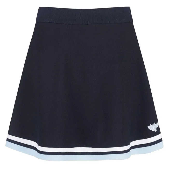 WAAC Athletic Tipping A-Line Knit Golf Skort Dark Navy – SS24 Women