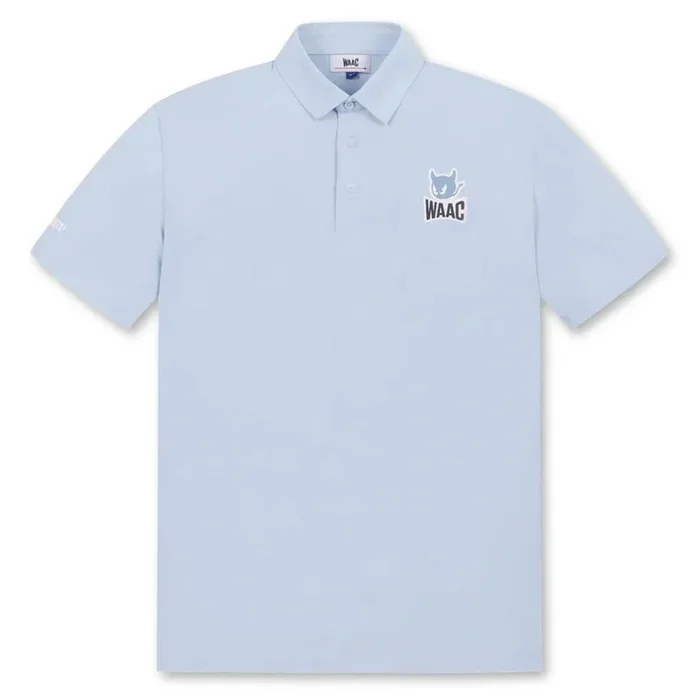 WAAC Essential Pique Golf Polo Light Blue – SP25 Men