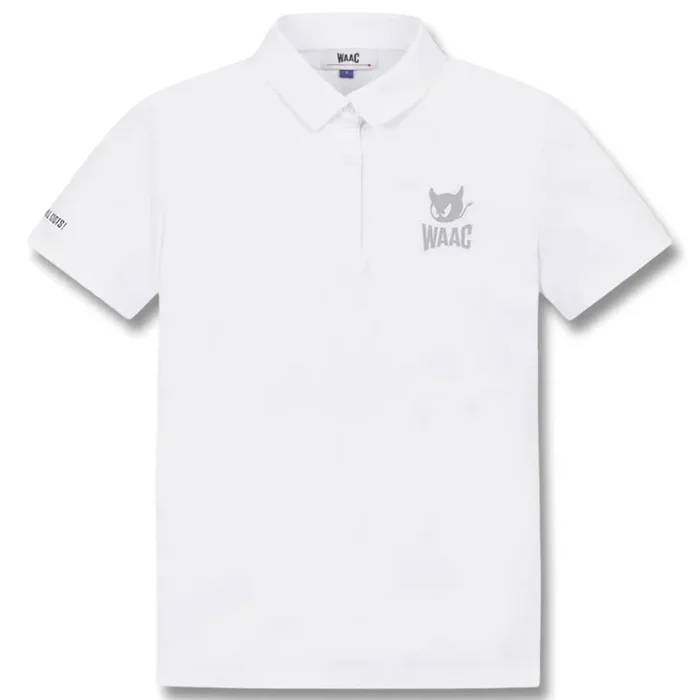 WAAC Essential Pique Golf Polo White – SP25 Women