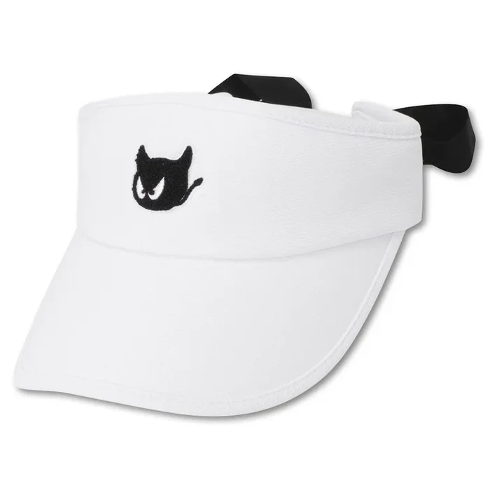WAAC Waacky Ribbon Sun Golf Visor White – 23 Women