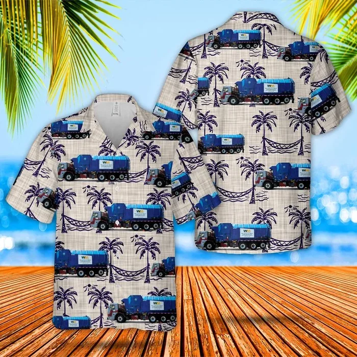 WASTE MANAGEMENT (WM) TRUCK Hawaiian Shirt – Fanshubus.com