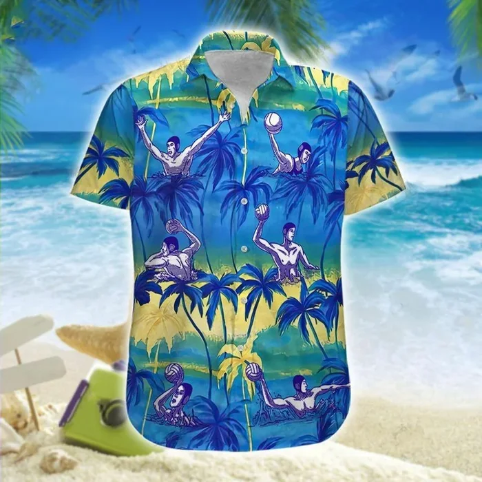 Water Polo Palm Hawaiian Shirt | For Men & Women | Adult |- For men and women – Fanshubus – Fanshubus.com