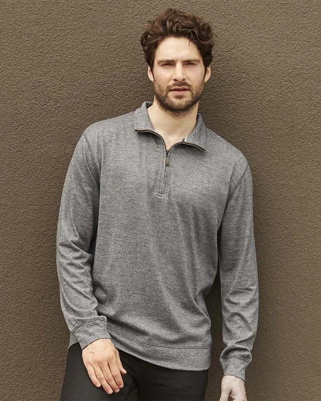 Weatherproof Men’s Vintage Microstripe Quarter-Zip Pullover
