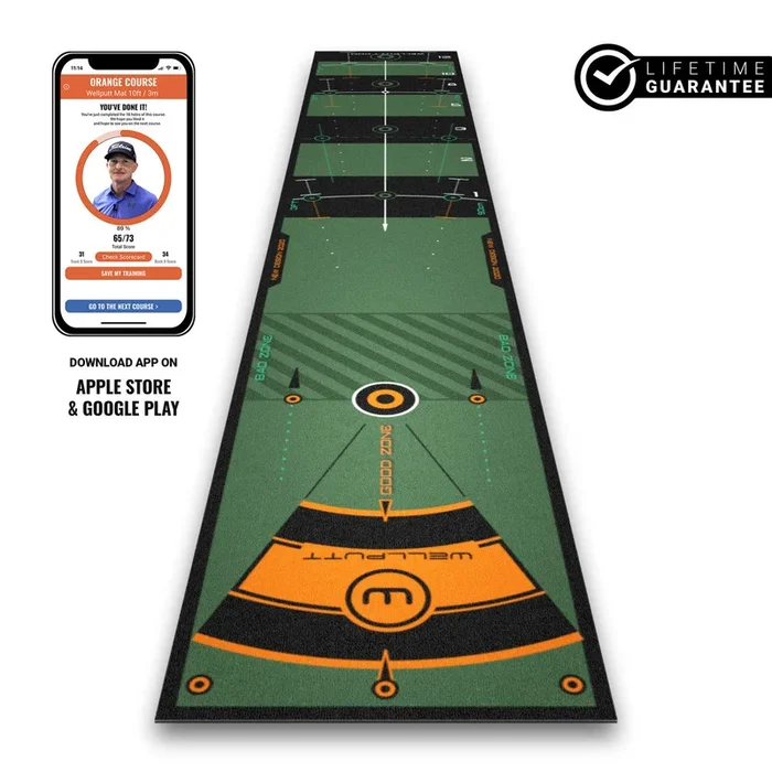 WellPutt Premium 3m Putting Mat