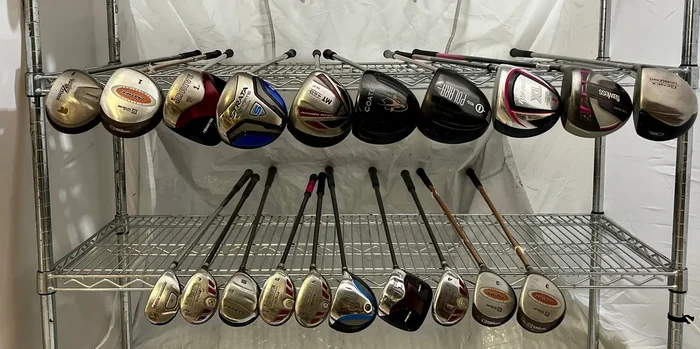 Wholesale Lot of 20 Golf Clubs – Right-Handed – Drivers, Woods and Hybrids
