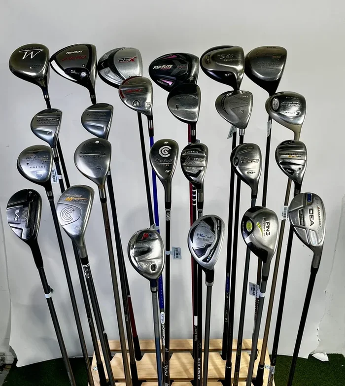 Wholesale Lot of 24 Drivers, Fairway Woods, and Hybrids. Assorted Brands.
