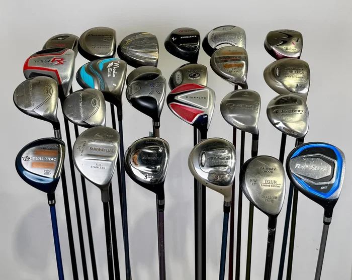 Wholesale Lot of 24 Golf Clubs – Drivers and Fairway Woods Assorted