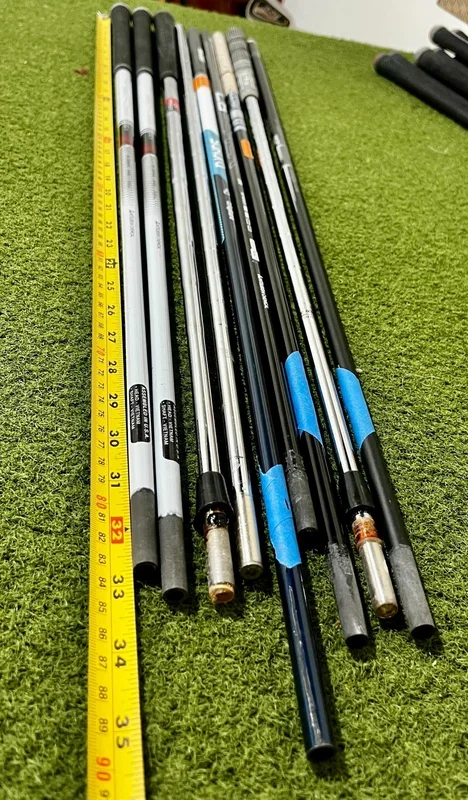 Wholesale Lot of 9 Golf Shafts – Assorted Brands