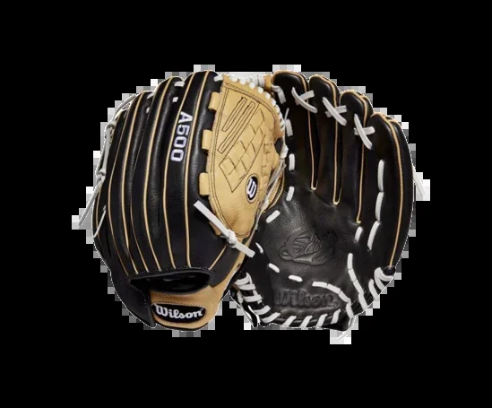 Wilson A500 Siren 12.5″ Fastpitch Softball Glove RHT Black/Blonde/White