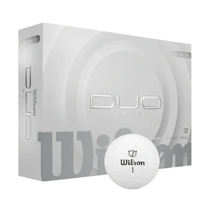 Wilson Duo Soft 2025 White Golf Balls – Dozen