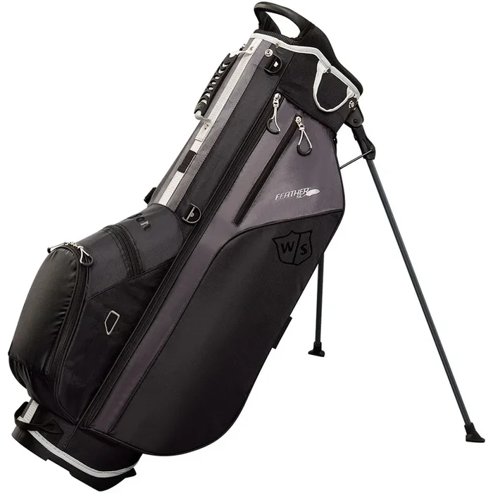Wilson Feather Stand Bag – Black/Charcoal/Silver