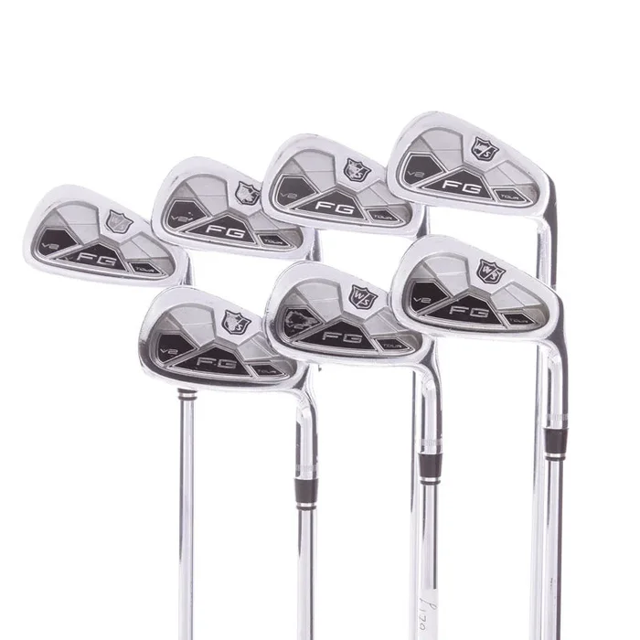 Wilson FG Tour V2 Steel Men’s Right Hand Irons 4-PW Stiff – KBS Tour