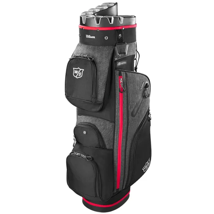 Wilson I-Lock 3 Cart Bag – Black/Red