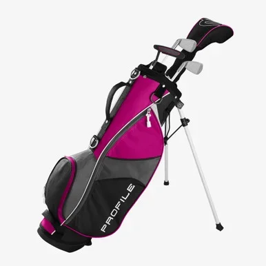 Wilson JGI 4 Club Girls Golf Set Ages 5-8 (kids 40-50″ tall) Pink