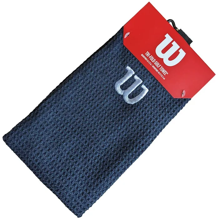 Wilson Microfibre Trifold Towel – Black/White