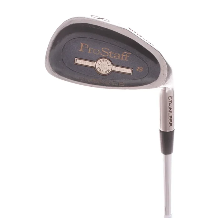 Wilson Pro Staff Oversize Offset Design Steel Mens Right Hand 8 Iron Stiff – Wilson Offset Design
