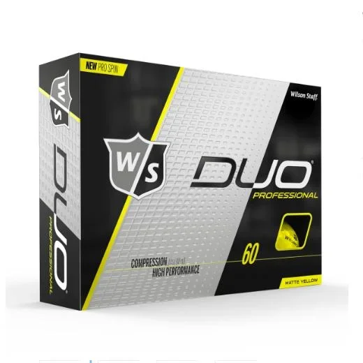 Wilson Staff DUO Professional (12 pack) Golf Balls – Yellow