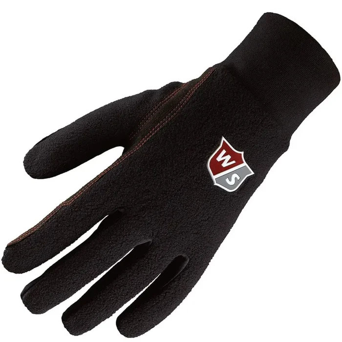 Wilson Staff Winter Microfiber Suede Golf Gloves (Pair) – Black