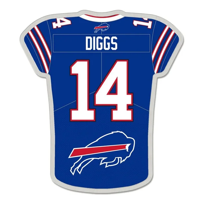 Wincraft Buffalo Bills Jersey Collector Pin Jewelry Card Stefon Diggs