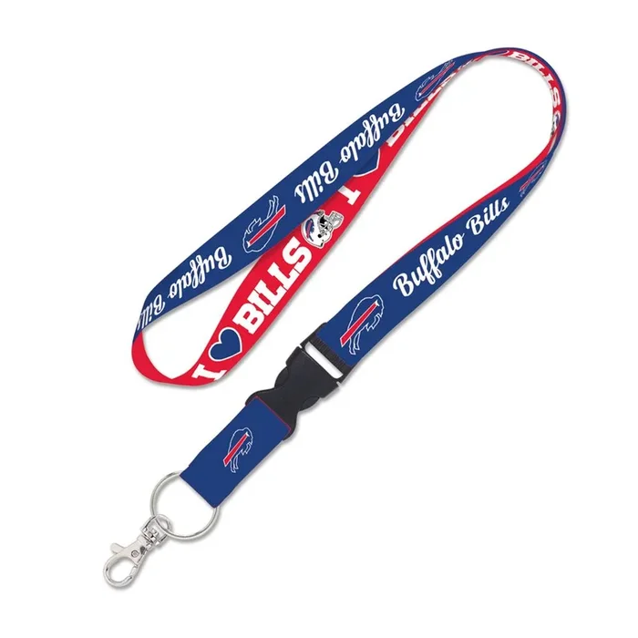 Wincraft Buffalo Bills Lanyard w/ Detachable Buckle 1″