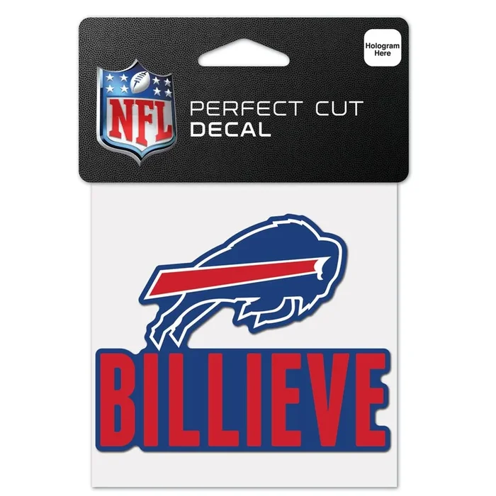 Wincraft Buffalo Bills Slogan Perfect Cut Color Decal – 4 x 4 inch