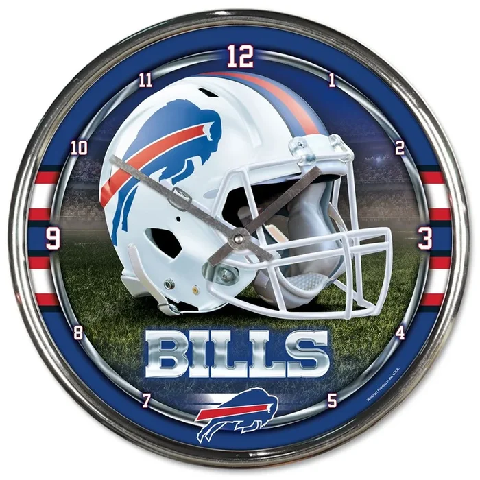 Wincraft W2790 Bills Chrome Clock