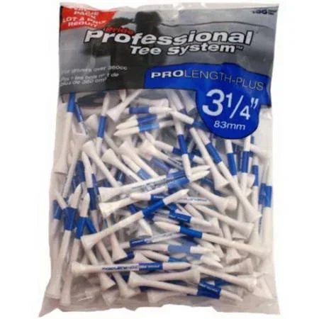 Wooden Golf Tees White and Blue, 75 Tees in bag 3 1/4 Lenth