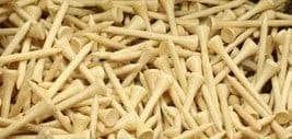 Wooden Natural Golf Tees – Select Length 1000 Pack