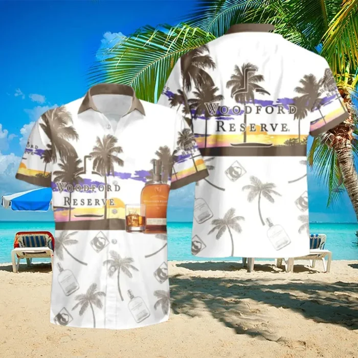 Woodford Reserve Tropical Palm Tree Hawaiian Shirt And Shorts For Beach Lovers – Fanshubus – Fanshubus.com