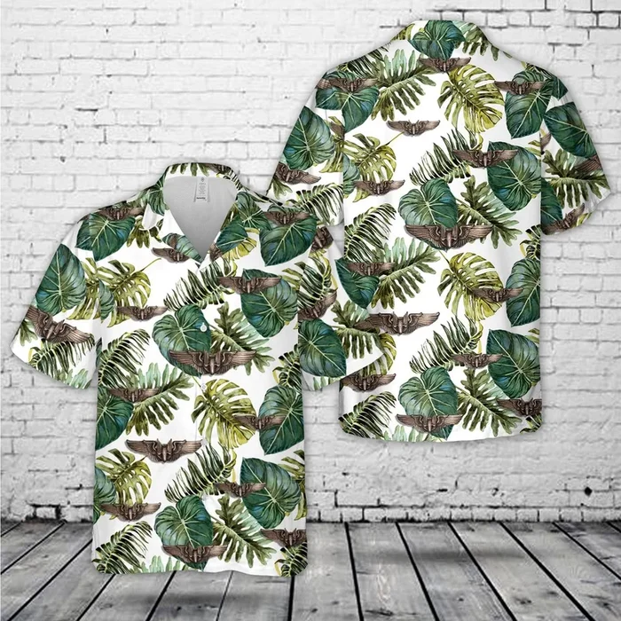 WW2 Aerial Gunner Insignia Hawaiian Shirt – Fanshubus.com