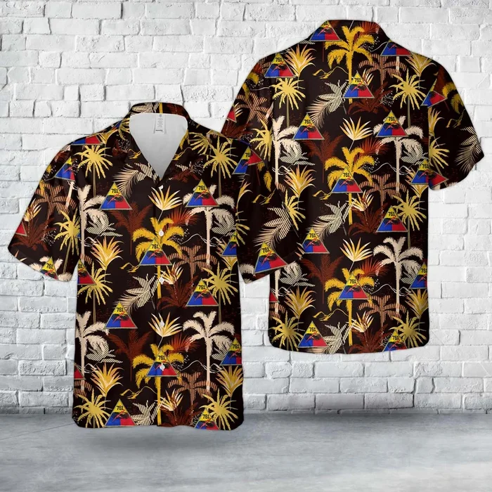 WWII US Army 761st Armor Tank Regiment Hawaiian Shirt – Fanshubus.com